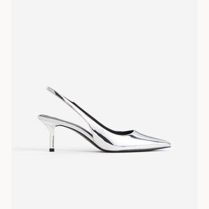 H&M Silver Slingback Heels